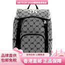 美职棒（MLB）Monogram系列复古满印老花系列NY聚酯纤维书包背包双肩包男女同款 灰色