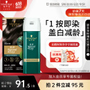 施华蔻（Schwarzkopf）怡然一按染泡泡染发乳2.0雾感冷黑 染发剂植物染发膏男女多次盖白