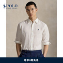 Polo Ralph Lauren 拉夫劳伦  男装 经典款经典版型亚麻衬衫RL18983 100-白色 L