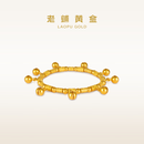 老铺黄金古法手工足金手链·平安铃手链 9颗响铃款金重约33.6g