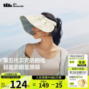 蕉下（beneunder）遮阳帽子防晒帽女防紫外线太阳帽贝壳空顶帽便携TS550白