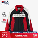 FILA【斐护科技】斐乐童装儿童棉服2025年春季新款男童中大童外套 传奇蓝-NV 160