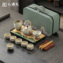 心遇礼汝窑茶具整套套装高档伴手礼中秋礼品乔迁搬家父亲生日礼物男实用