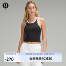 lululemon丨Ebb to Street女士短款工字运动背心*Contrast LW1EWFS 黑/白 XS /4
