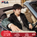 FILA易烊千玺同款|斐乐男装棉服夹克二合一2025春新满印连帽外套男 满印一-ZA L (175) /96A