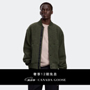 加拿大鹅（Canada Goose）【新品】Hudson男士黑标抓绒飞行员夹克 大鹅外套 7221MB 9663 深灰绿 M