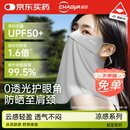 超亚 防晒口罩女防晒面罩护颈防紫外线脸基尼【经典护颈】百搭云雾灰 