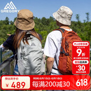 GREGORY格里高利NANO蜂鸟登山包徒步背包通勤轻便冲顶包双肩包-18L银绿色