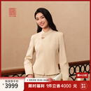 EP雅莹高端系列 重磅真丝立领收腰雅正外套 商场同款1149A 米色 M