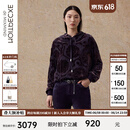 例外（EXCEPTION）新中式女装连帽卫衣女秋冬202025新款休闲宽松外套气质上 深紫/79 L
