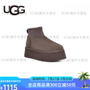 UGG情人节礼物冬季新款女士圆头保暖厚底休闲中筒短靴雪地靴1168170 雷云色-1168170 36