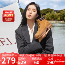 骆驼（CAMEL）大黄靴女都市户外四季可穿系带工装靴马丁靴 L23W307016 黄棕 37