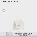 CHARLES&KEITH菱格大容量柔软多用背包双肩包包女包生日520礼物CK2-60151400