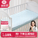 良良（liangliang）婴儿凉席 宝宝苎麻凉席 夏季儿童婴儿床加大凉席幼儿园午睡凉席 棋盘蓝-天丝苎麻【130*70cm】 凉而不冰-吸湿透气