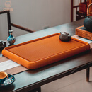 艾莹嘉 电木茶盘德国家用简约大号电胶木茶台家用客厅办公室简约 橙金料40支120*60*5CM