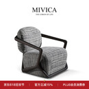米维卡MIVICA原创设计白蜡木休闲椅艺术单人沙发椅子国际馆家具W1 MIVICA·原创设计休闲椅