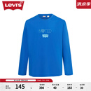 Levi's【情侣同款】李维斯情侣长袖时尚百搭简约 蓝色 M