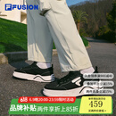 FILA FUSION斐乐男鞋【章昊同款】潮流帆布鞋2025春季新款生活滑板鞋男鞋 黑/奶白-BG 42