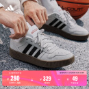 adidas「小锯齿」D-PAD CLASSIC休闲美高风复古篮球板鞋阿迪达斯   浅灰/黑色/浅猩红   42