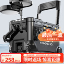 画中仙钓箱全套多功能超轻钓鱼箱2025新款台钓箱免安装可坐渔具装备带轮 带轮【拐角休闲款+工具层】黑 36L