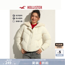 HOLLISTER24冬款人造毛皮内衬保暖厚夹克棉服外套女装KI344-4601 暖象牙色 M (165/92A)