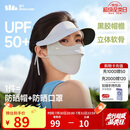蕉下（beneunder）脸基尼女帽檐全脸防晒面罩防晒口罩防紫外线蓝烟灰