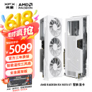 讯景（XFX）AMD RADEON RX 9070 XT 雪狼 16GB 白色 全新电竞游戏设计智能学习台式电脑独立显卡 