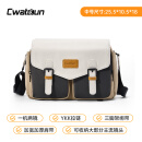 CWATCUN单肩相机包日系便携休闲微单单反卡登专业斜挎适用富士佳能索尼尼康相机包