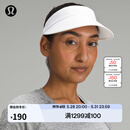 lululemon丨Fast Paced女士前侧加高空顶遮阳帽速干芯吸 LW9FM7S 白色 O/S