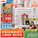 杜邦（DU PONT）【奈固小云梯】梯子家用人字伸缩梯折叠铝合金梯一合即收5步