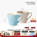 WEDGWOOD欢愉假日蓝色马克杯树莓马克杯2个装陶瓷咖啡杯 结婚礼物