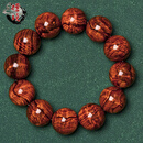 檀境收藏级褶皱水波纹海南黄花梨手串20mm 油梨老料降香黄檀文玩手串 【孤品J8573】油梨褶皱水波纹 20mm*12