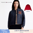 TOMMY HILFIGER【新年系列】25春夏女装防泼水蛇年双面穿棉服夹克外套45134 红色/藏青色XMP L （推荐：125-135斤）