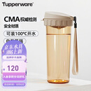 特百惠（Tupperware）茶韵500ML塑料杯男女士学生夏季运动水杯子户外便携大容量 奶茶棕