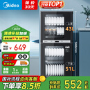 美的（Midea）家用台式小型消毒柜 高温立式二星级94L 大容量四层碗柜餐具碗筷烘干收纳柜【国家补贴】100R05