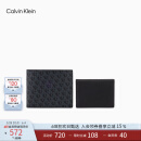 Calvin KleinJeans25春夏新款男士ck满印多卡位证件零钱牛皮钱包礼物4G1067G