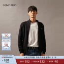 Calvin KleinJeans秋冬男女情侣ck休闲通勤刺绣立领拉链针织开衫毛衣J326796 BEH-太空黑 L