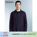 ERDOS 春夏经典翻领商务通勤含羊毛易打理修身男风衣外套 藏蓝 XL 180/100A