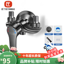 匠丁专利枪灰明装花洒淋浴冷热水龙头明管太阳能混水阀电热水器混合阀 【水镀灰】B款明装淋浴龙头-朝下