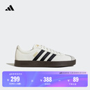 adidas「T头鞋」VL COURT复古休闲板板鞋德训鞋男女阿迪达斯轻运动   汉玉白/黑色/树脂黄   38