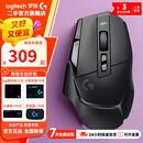 【罗技二手旗舰店】G502X无线鼠标电竞游戏鼠标光学机械混合微动无线充电宏编程鼠标送男友 G502X无线版 黑色 99新-拆封盒装