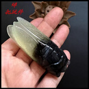 DR-FLVVS岫玉手把件知了玉石把玩件蝉一鸣惊人小摆件厂家 239