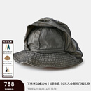 例外（EXCEPTION）新中式女装春季新款原创设计桑蚕丝遮阳时尚休闲帽子 黑色\99 58