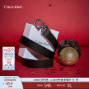 Calvin Klein Jeans男士商务休闲双面用ck字母金属扣孔腰带节日礼物HC0593 001-黑/棕 95cm