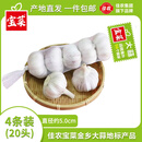 佳农宝菜 大蒜头紫白皮干蒜产地金乡红皮蒜批发大果新鲜大蒜生鲜蔬菜 4条装 净重800g+（5头/条 单果约5.0cm）