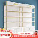 普美森货架展示柜化妆品展示架多层置物架产品护肤品陈列柜美甲样品柜子 60长×30深×2米高平板门