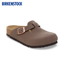 BIRKENSTOCK勃肯德国进口新品儿童时尚软木外穿Boston包头拖鞋 摩卡棕窄版1030809 34
