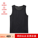 【二手99新】未使用 男装 杰尼亚 ZEGNA 男士棉质贴身打底圆领无袖汗衫背心 N2D000110 001 黑色 M