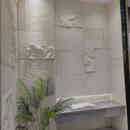 奥洛勋定制PU石材天井背景墙混搭石皮设计花岗岩流水石厚山岩仿石材墙面 款式1 长规i