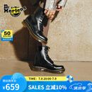 马丁（DR.MARTENS）1460 W英伦女款夏季经典款通勤光面皮黑色马丁靴 黑色 36 建议拍大一码